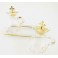 CATHOLIC GLASS AMPOULES FOR WATER AND WINE WITH TRAY SET from Italy